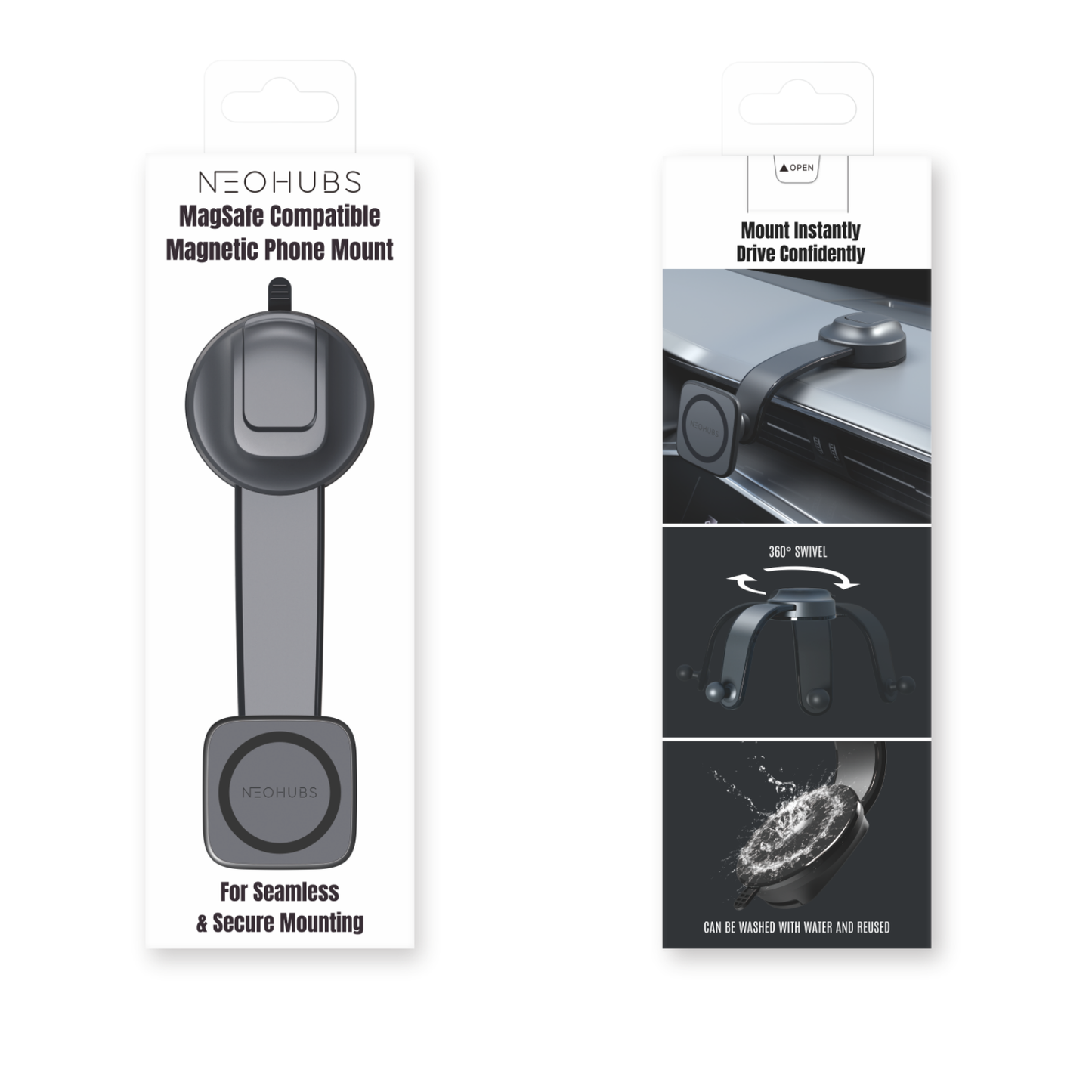 HALO Adjustable Magnetic Dashboard Car Phone Holder Mount