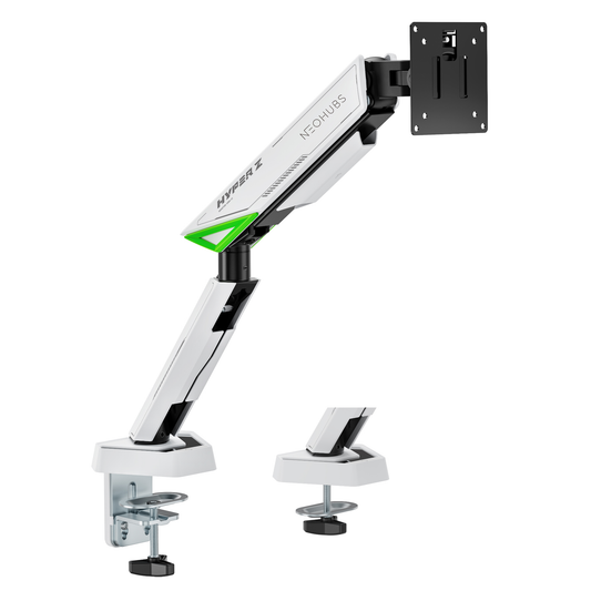NEOHUBS Play Single Monitor Arm Mount Gaming Adjustable VESA Desktop Stand