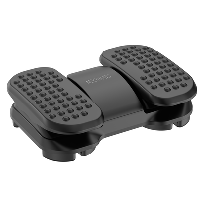 NEOHUBS Footrest with Adjustable Height, Massage Surface & Split Pedals