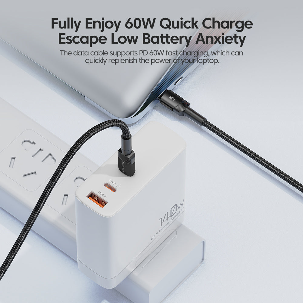 Flow X USB-C to USB-C Type-C Fast Charger Cable - 60W, 3A