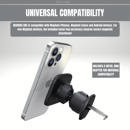 ARC Adjustable Magnetic Air Vent Car Phone Holder Mount