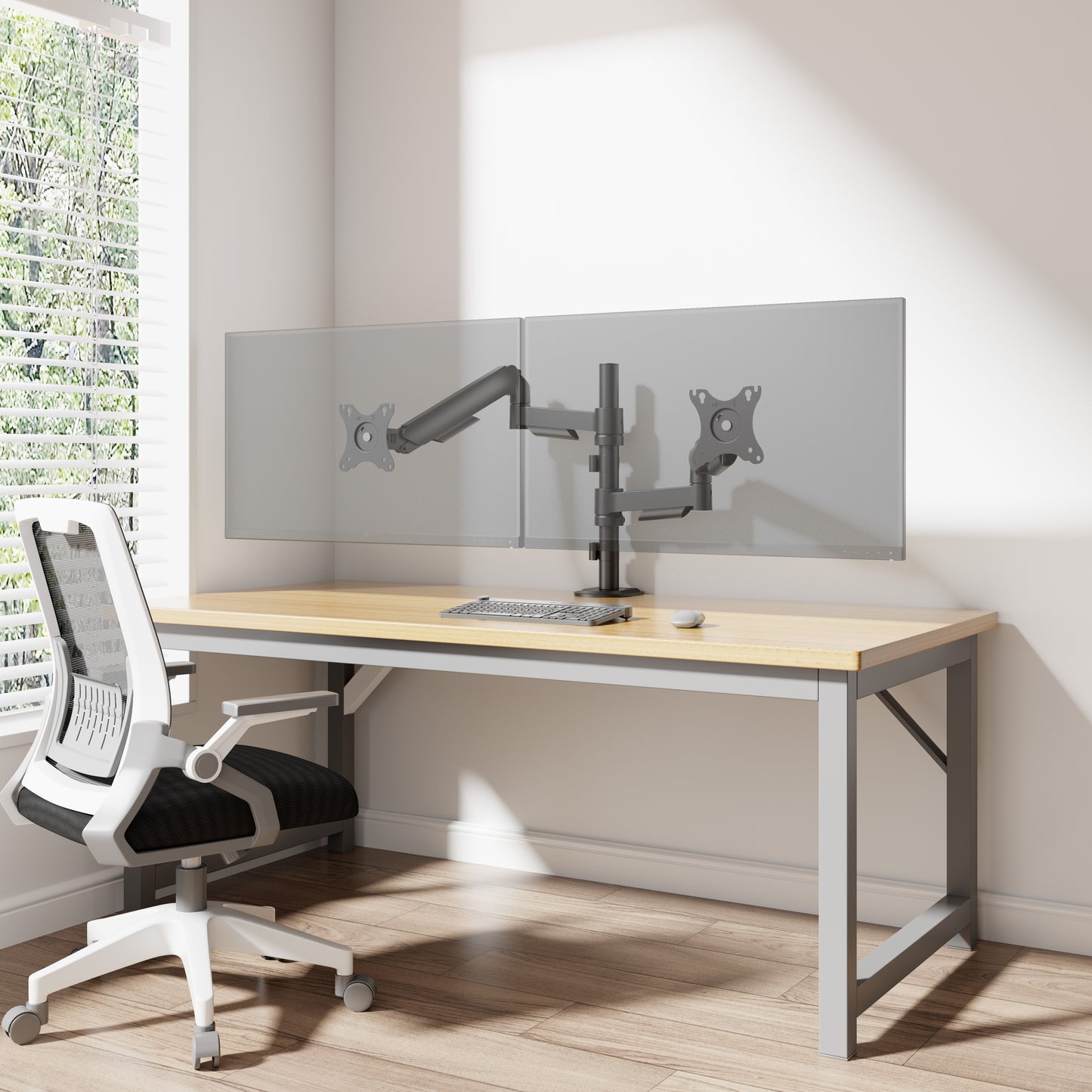 Core+ Dual Monitor Arm Mount Adjustable Vesa Desktop Stand