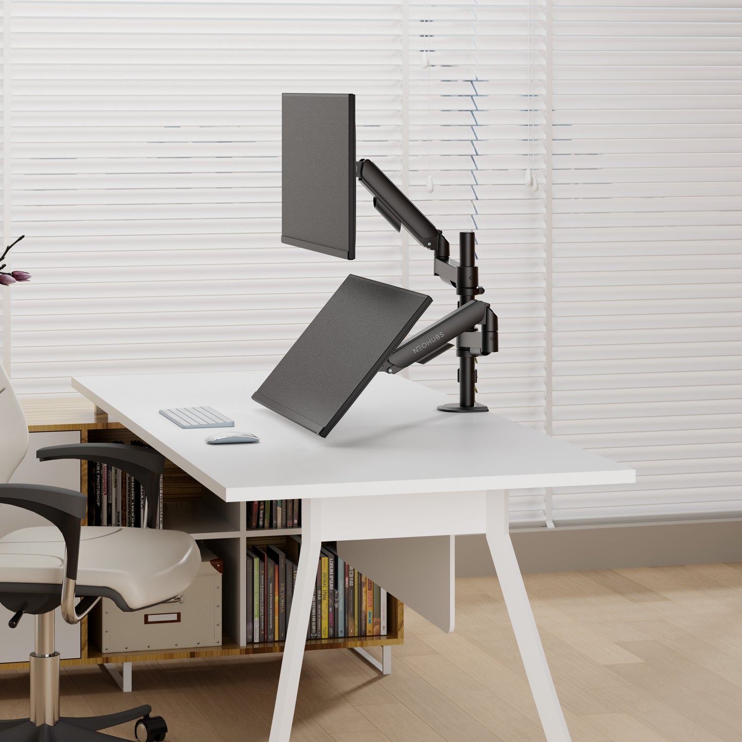 Core+ Dual Monitor Arm Mount Adjustable Vesa Desktop Stand
