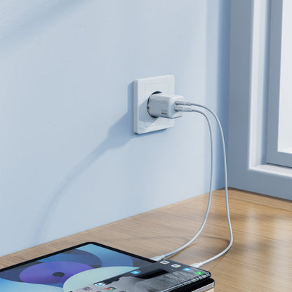 NEOHUBS Super Cube 30W GaN Dual Port Fast Charger USB-C + USB Wall Adapter