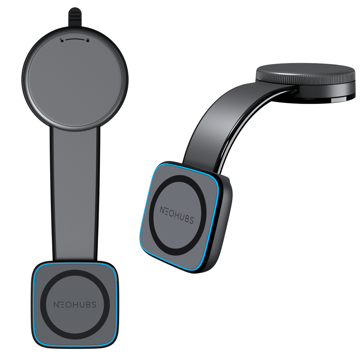 NEOHUBS ORBIT 15W Wireless Car Charger Magnetic Car Phone Holder
