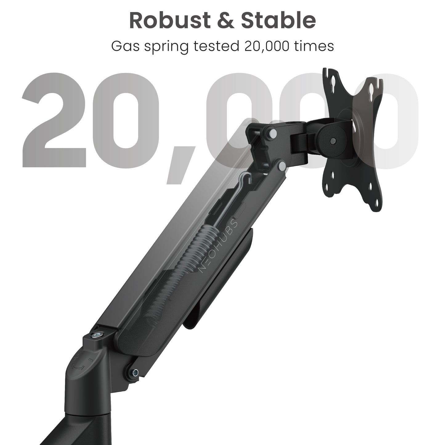 Core Single Monitor Arm Mount Adjustable Vesa Desktop Stand