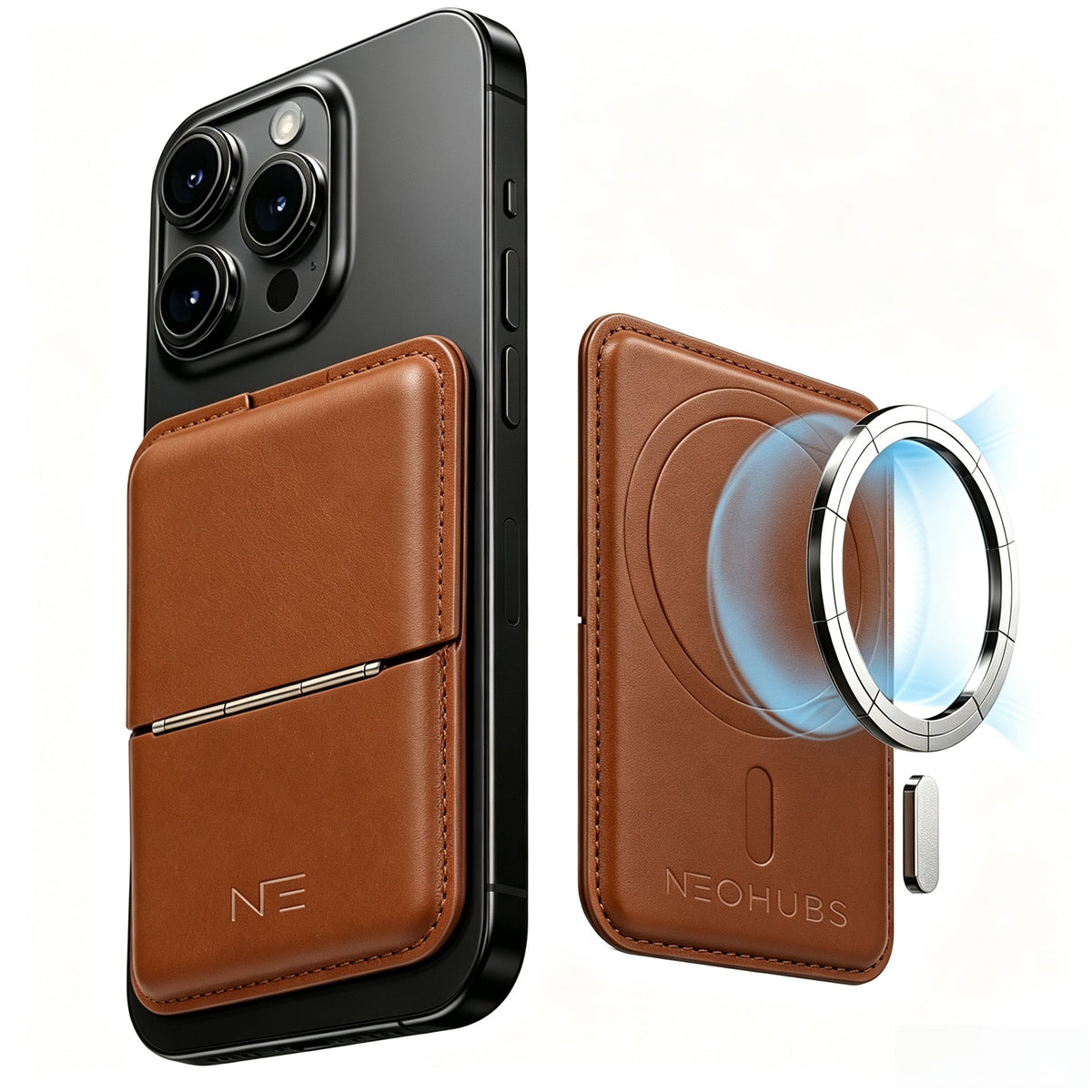 NEOHUBS VELO MagSafe Wallet Stand Compatible with iPhone 18/17/16/15 Series