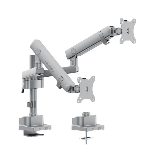 NEOHUBS Pro+ Dual Monitor Arm Mount Premium Adjustable VESA Desktop Stand