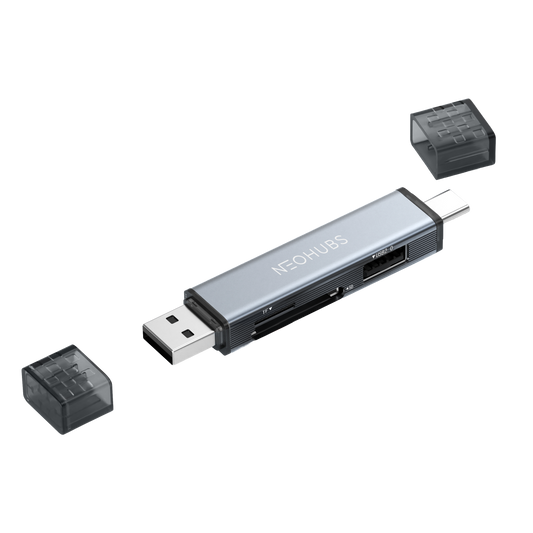 NEOHUBS NEX SHIFT Type C /USB Memory Card Reader with Micro SD/SD/TF & USB