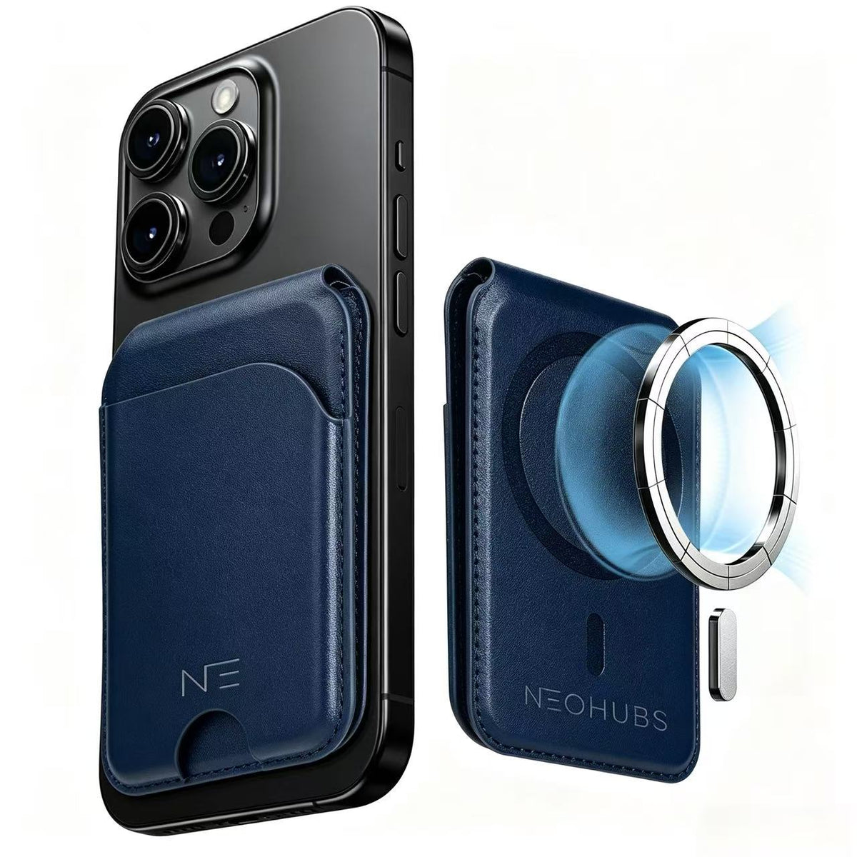NEOHUBS ECHO MagSafe Wallet Stand Compatible with iPhone 18/17/16/15 Series