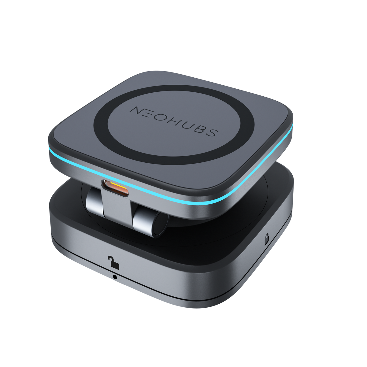 NEOHUBS NOVA 15W Wireless Car Charger Magnetic Car Phone Holder