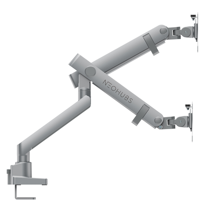 Pro Dual Monitor Arm Mount Premium Adjustable VESA Desktop Stand