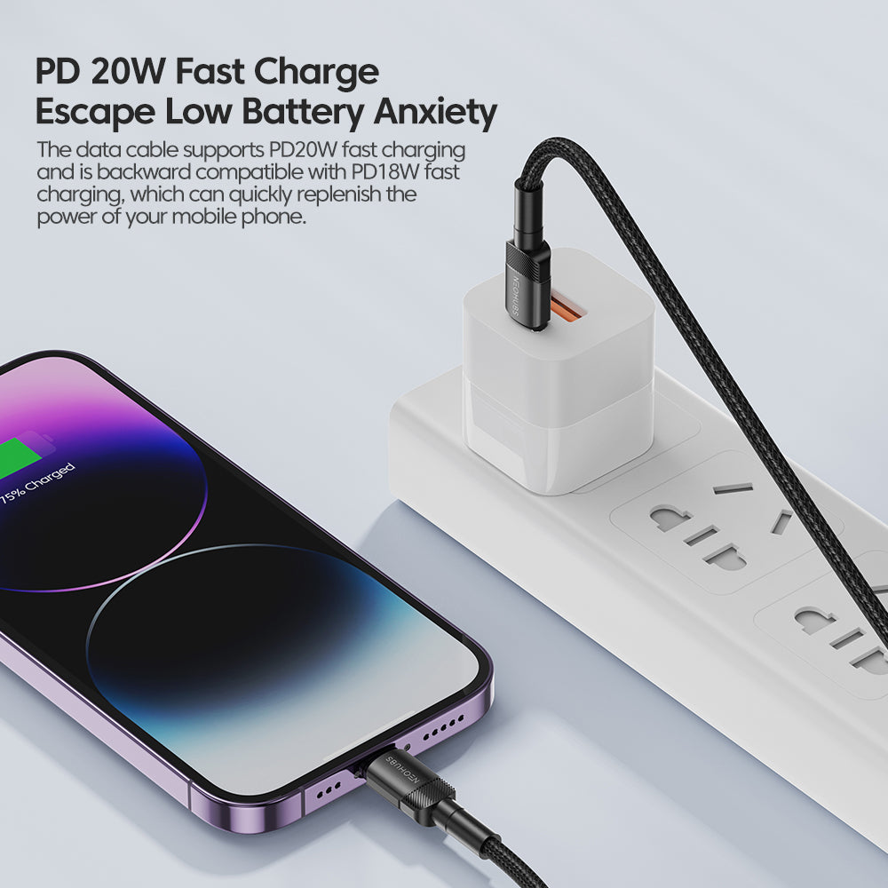 Flow Beam USB-C to Lightning Fast Charger Cable - 20W, 3A