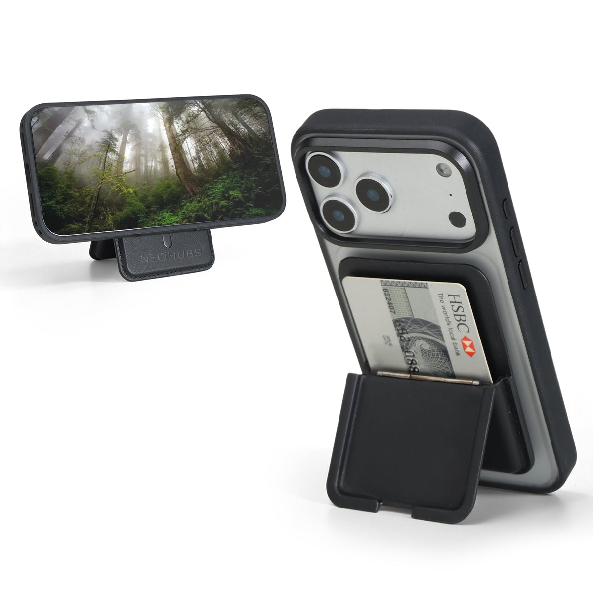 NEOHUBS VELO MagSafe Wallet Stand Compatible with iPhone 18/17/16/15 Series