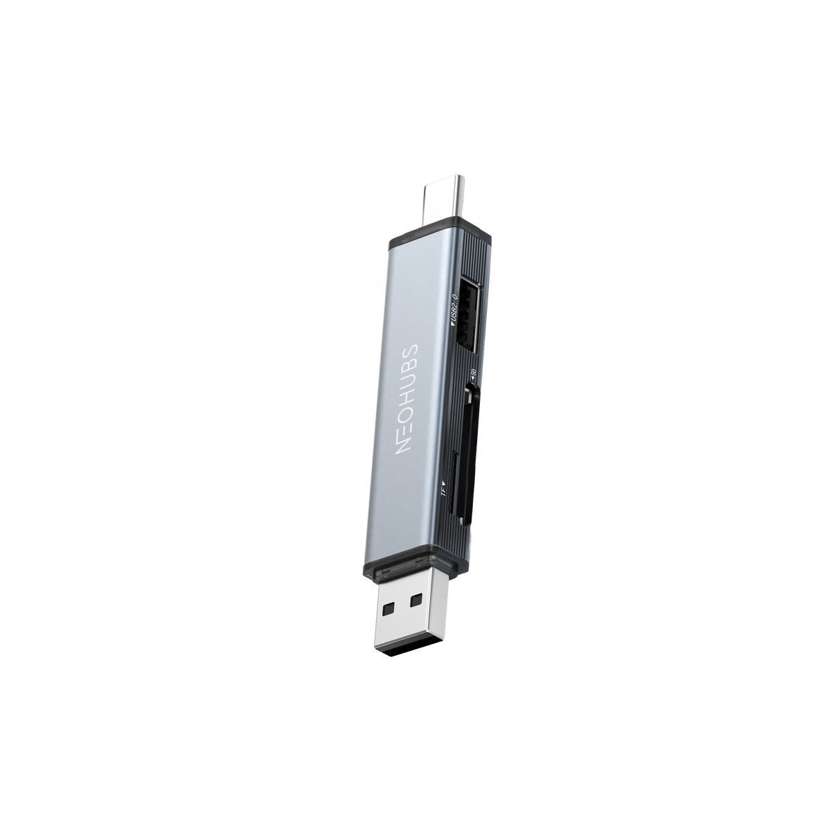 NEOHUBS NEX SHIFT Type C /USB Memory Card Reader with Micro SD/SD/TF & USB
