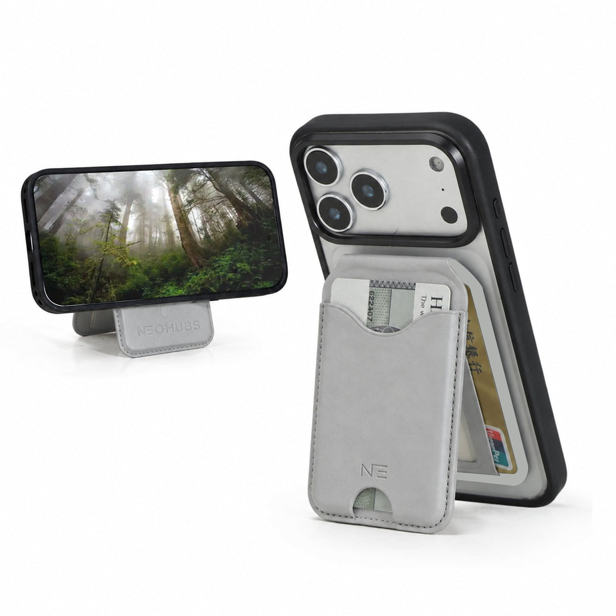 NEOHUBS NEXO MagSafe Wallet Stand Compatible with iPhone 18/17/16/15 Series