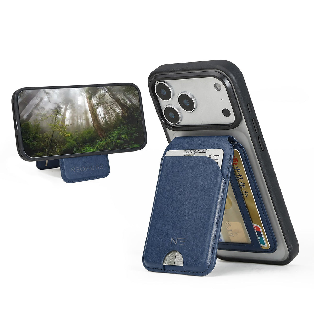 NEOHUBS ECHO MagSafe Wallet Stand Compatible with iPhone 18/17/16/15 Series