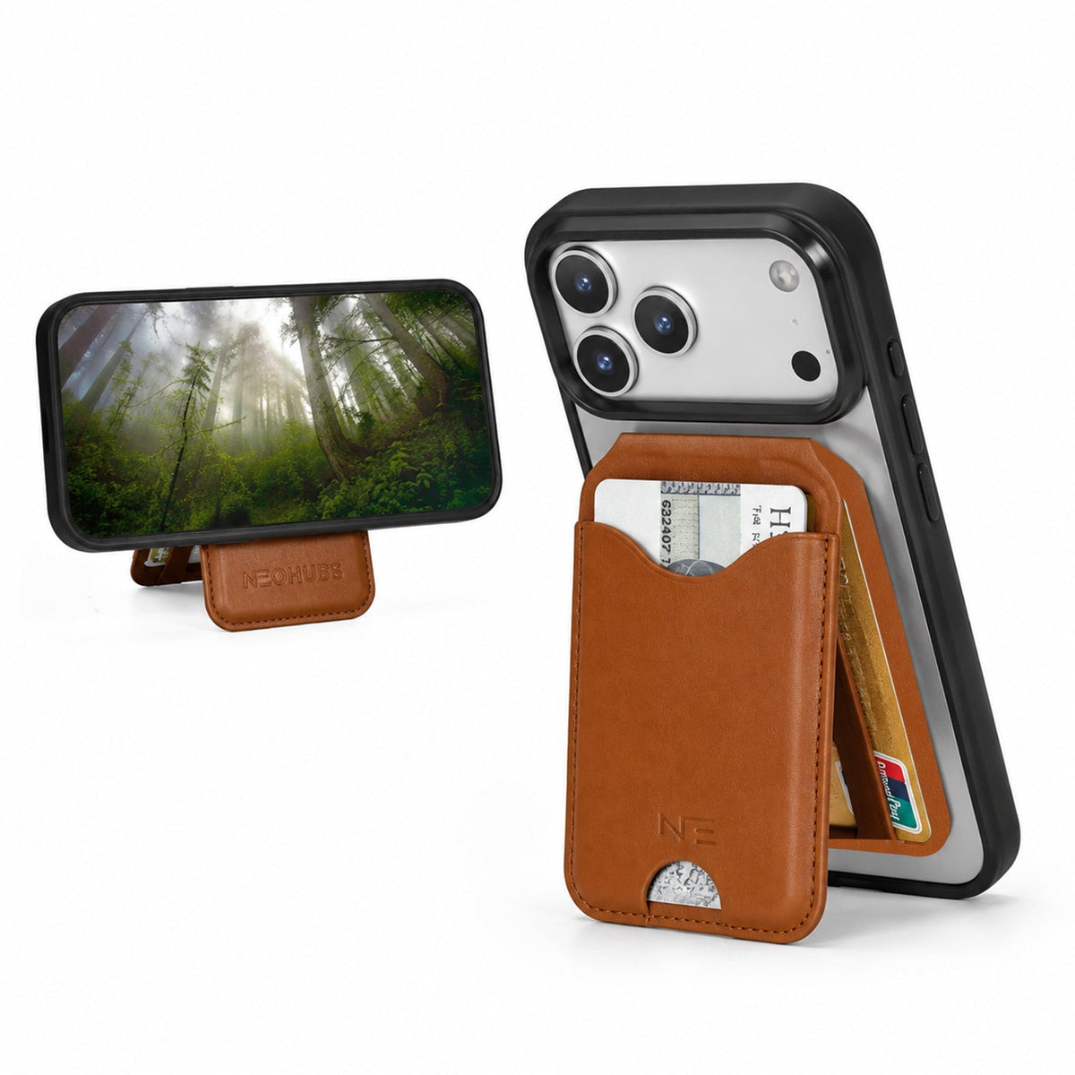 NEOHUBS NEXO MagSafe Wallet Stand Compatible with iPhone 18/17/16/15 Series
