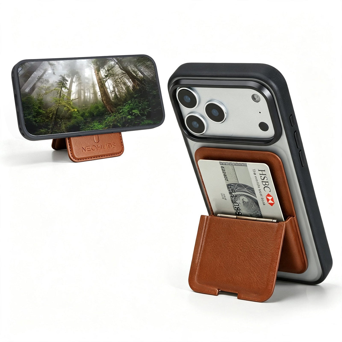 NEOHUBS VELO MagSafe Wallet Stand Compatible with iPhone 18/17/16/15 Series