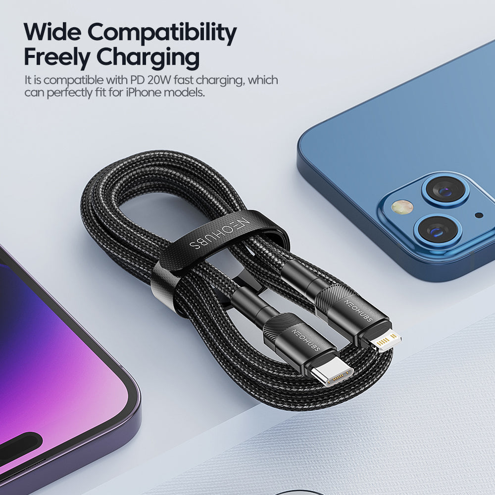 Flow Beam USB-C to Lightning Fast Charger Cable - 20W, 3A