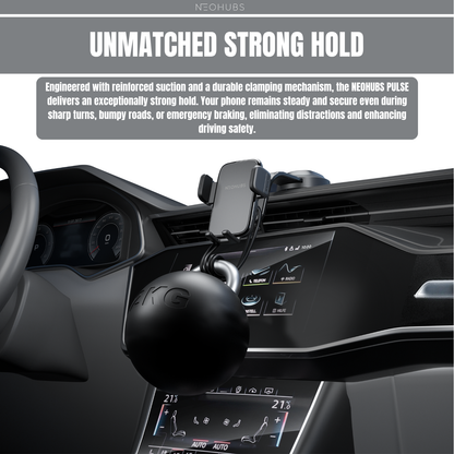 PULSE Adjustable Dashboard / Windshield Car Phone Holder Mount