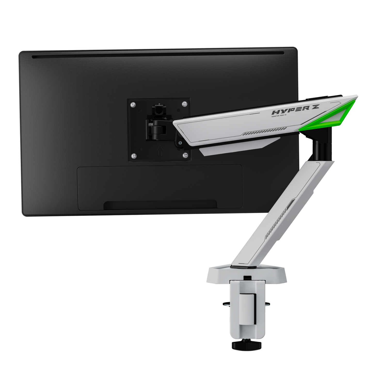 NEOHUBS Play Single Monitor Arm Mount Gaming Adjustable VESA Desktop Stand