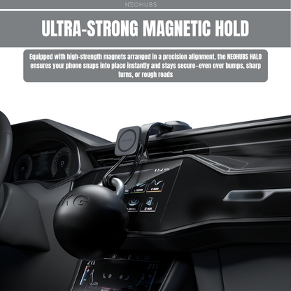 HALO Adjustable Magnetic Dashboard Car Phone Holder Mount