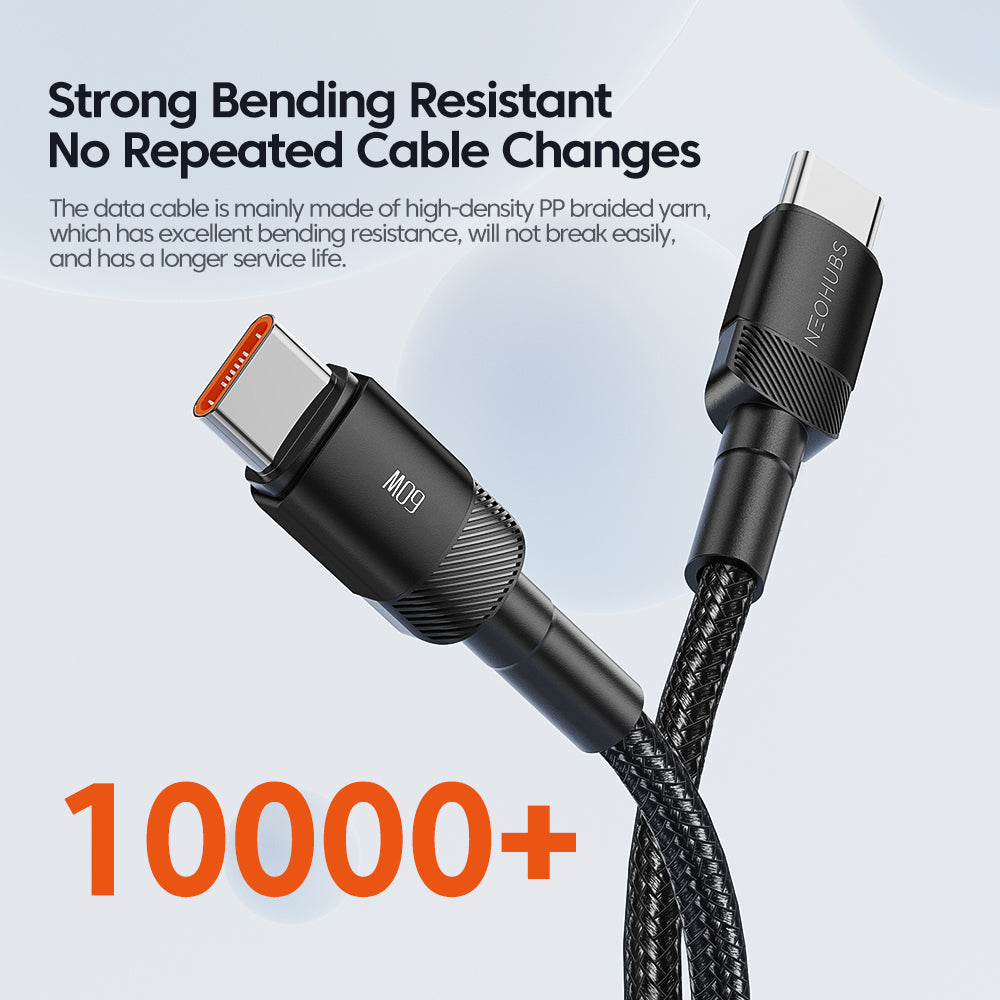 Flow X USB-C to USB-C Type-C Fast Charger Cable - 60W, 3A