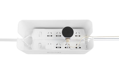 Cable Managment Box Cord Organiser with Lid - (32 x 13.2 x 12.7cm)
