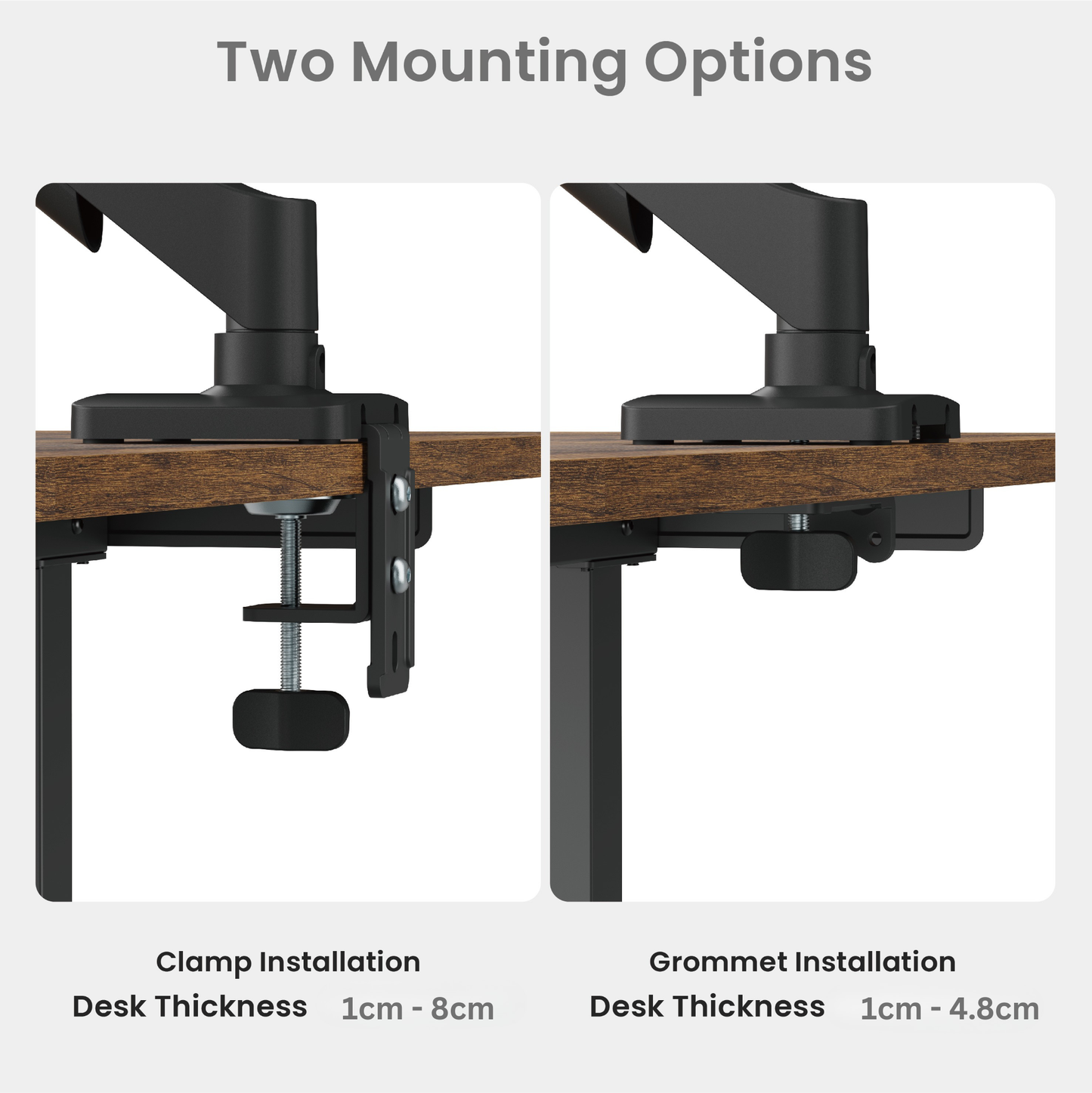 Core Single Monitor Arm Mount Adjustable Vesa Desktop Stand
