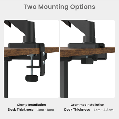 Core Single Monitor Arm Mount Adjustable Vesa Desktop Stand
