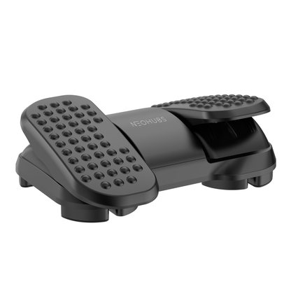 NEOHUBS Footrest with Adjustable Height, Massage Surface & Split Pedals