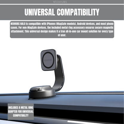 HALO Adjustable Magnetic Dashboard Car Phone Holder Mount