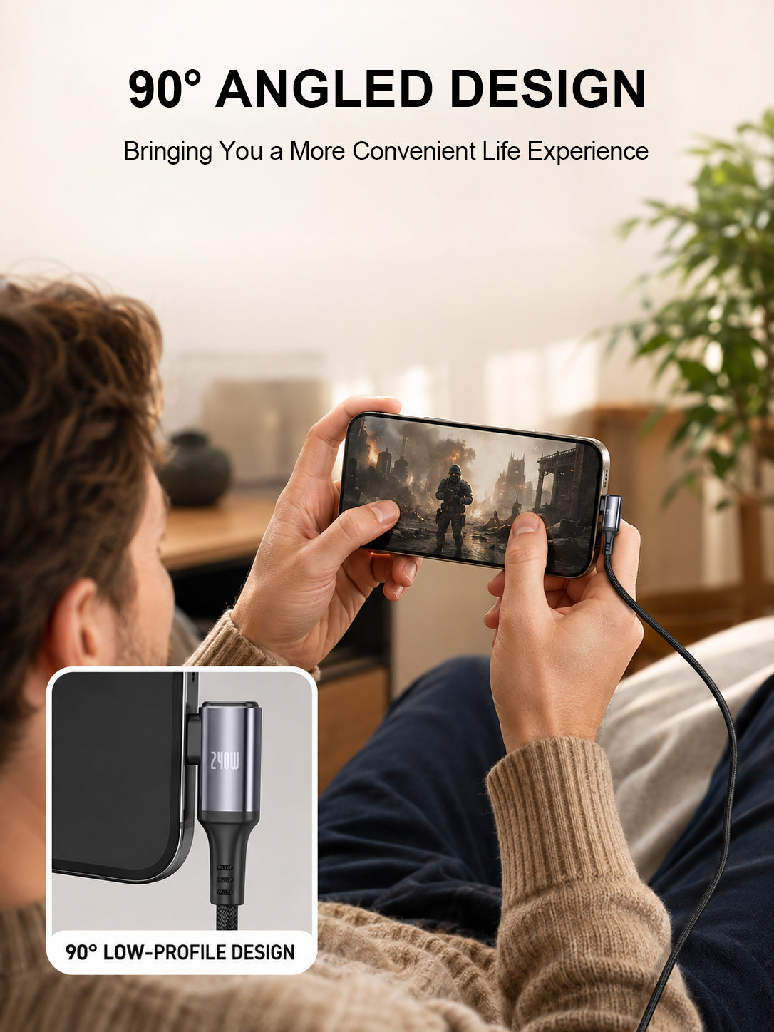 NEOHUBS VOLT ARC 240W USB C to USB C - Type C Fast Charger Cable - 1.5M