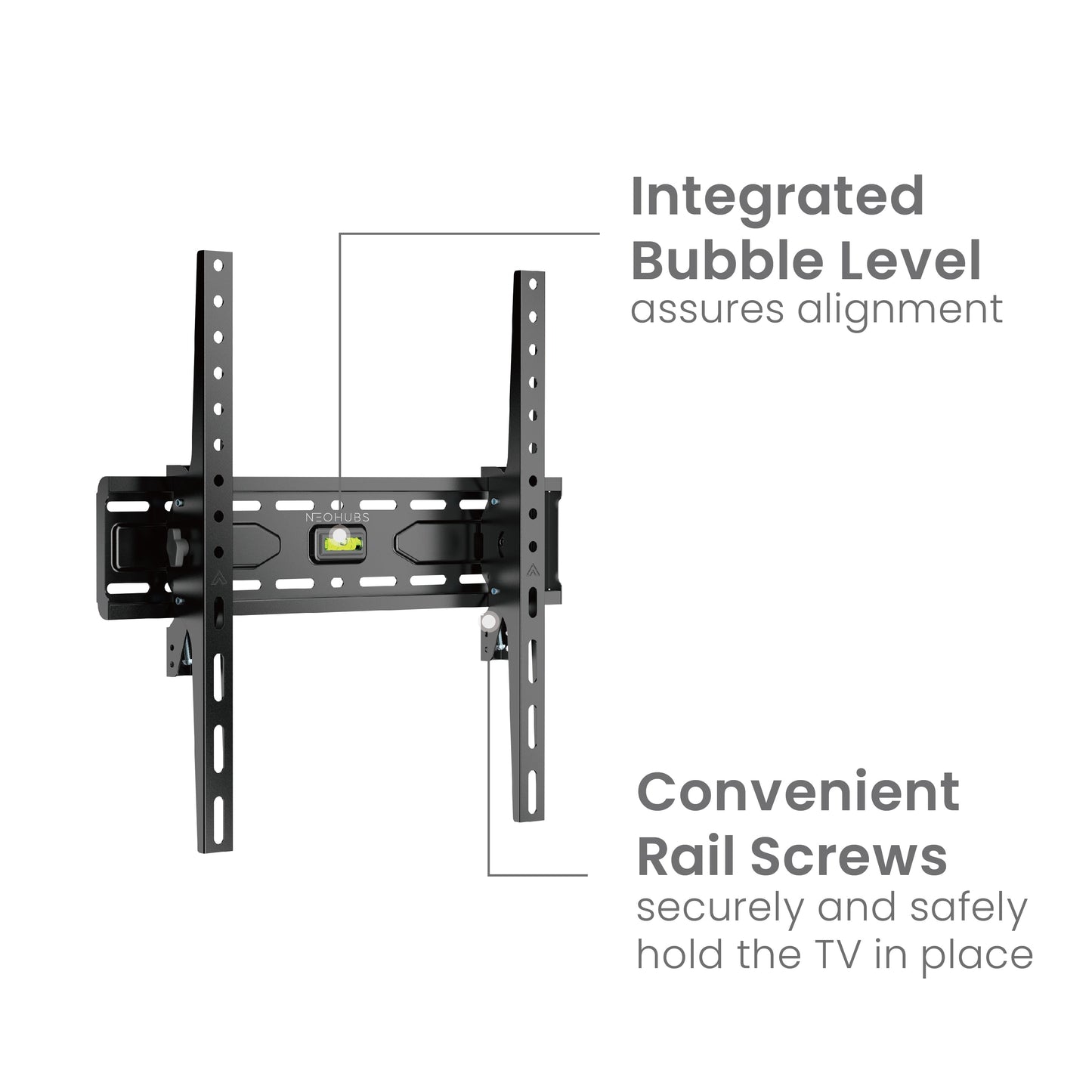 NEOHUBS 32-75" Tilt TV Wall Mount Bracket VESA Compatible (45kg Max Load)
