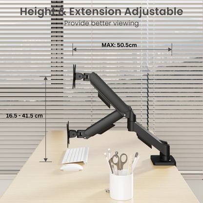 Core Dual Monitor Arm Mount Adjustable Vesa Desktop Stand