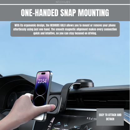 HALO Adjustable Magnetic Dashboard Car Phone Holder Mount
