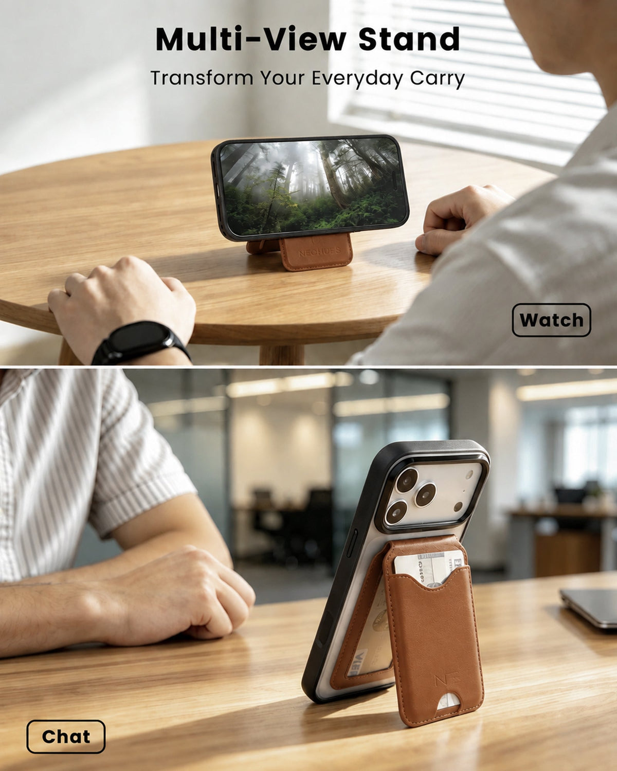 NEOHUBS NEXO MagSafe Wallet Stand Compatible with iPhone 18/17/16/15 Series
