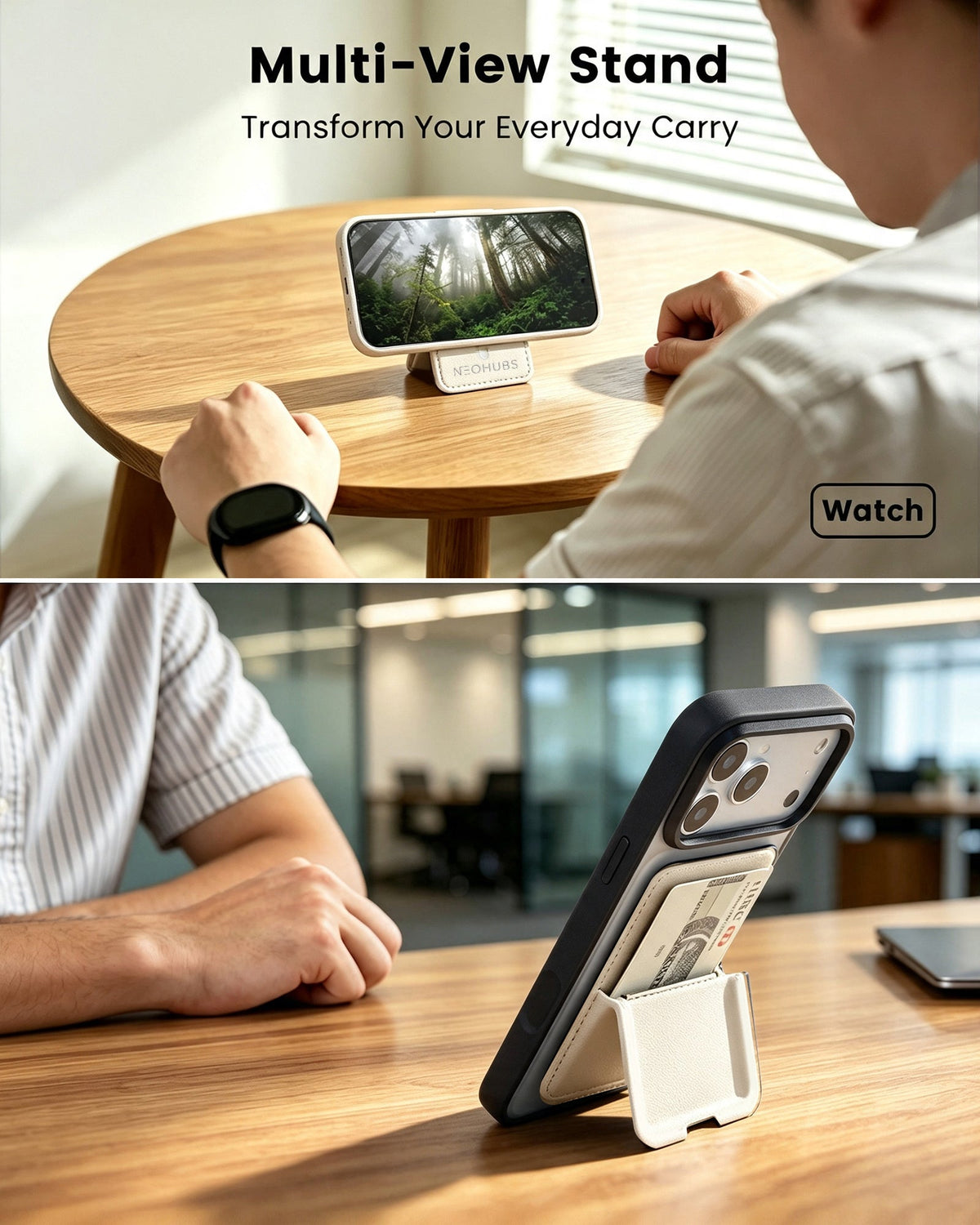 NEOHUBS VELO MagSafe Wallet Stand Compatible with iPhone 18/17/16/15 Series