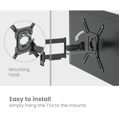 NEOHUBS 23-65" Full Motion TV Wall Mount Bracket VESA Compatible (35kg Max)