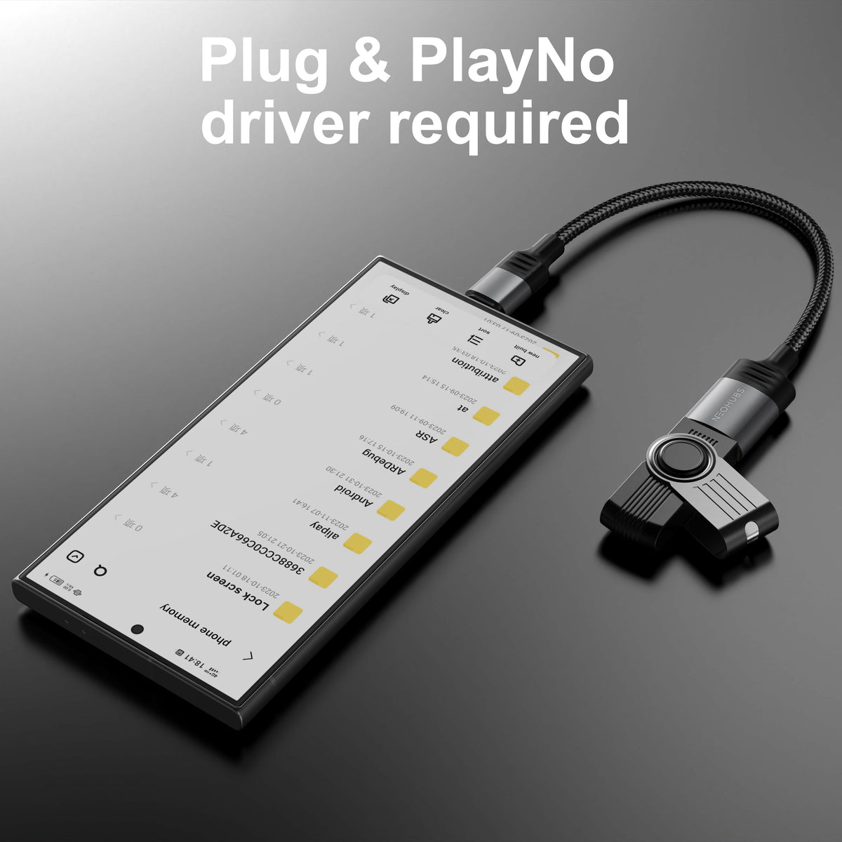 NEOHUBS NEX LINK Type C to USB OTG Adapter Cable - USB-C to USB A Female