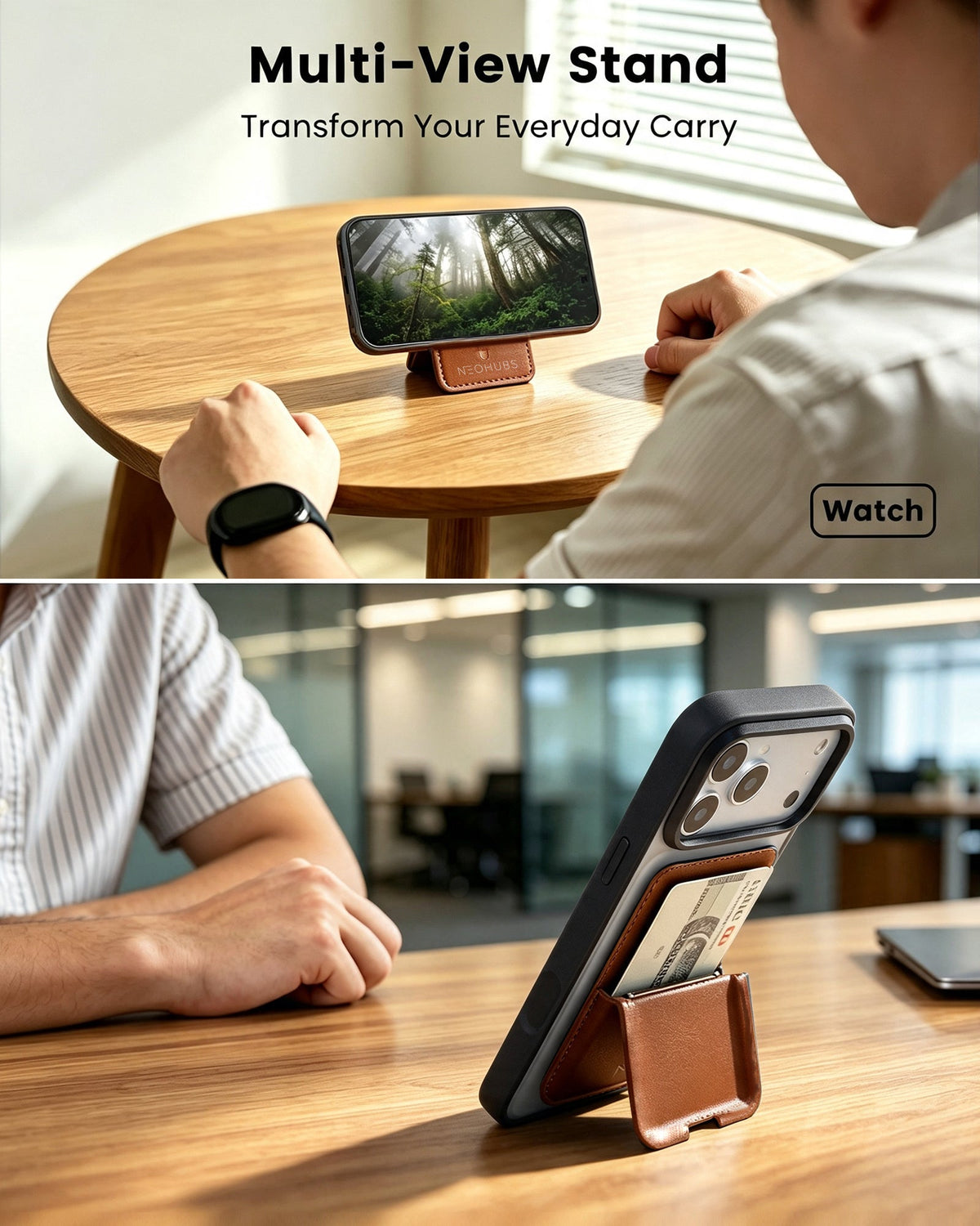 NEOHUBS VELO MagSafe Wallet Stand Compatible with iPhone 18/17/16/15 Series