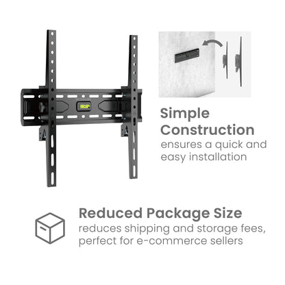 NEOHUBS 32-75" Tilt TV Wall Mount Bracket VESA Compatible (45kg Max Load)