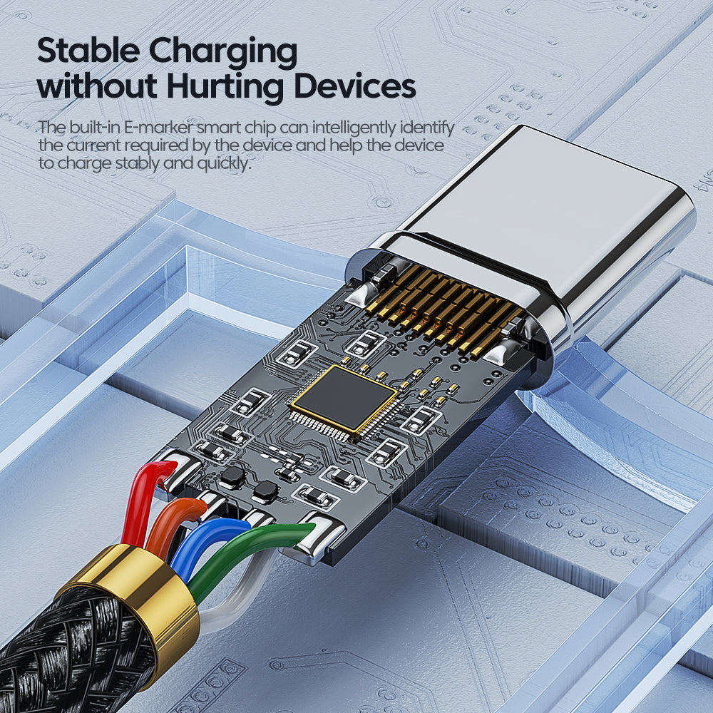 Flow X USB-C to USB-C Type-C Fast Charger Cable - 60W, 3A