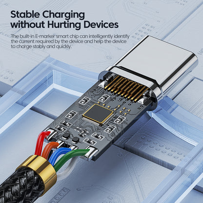 Flow X USB-C to USB-C Type-C Fast Charger Cable - 60W, 3A
