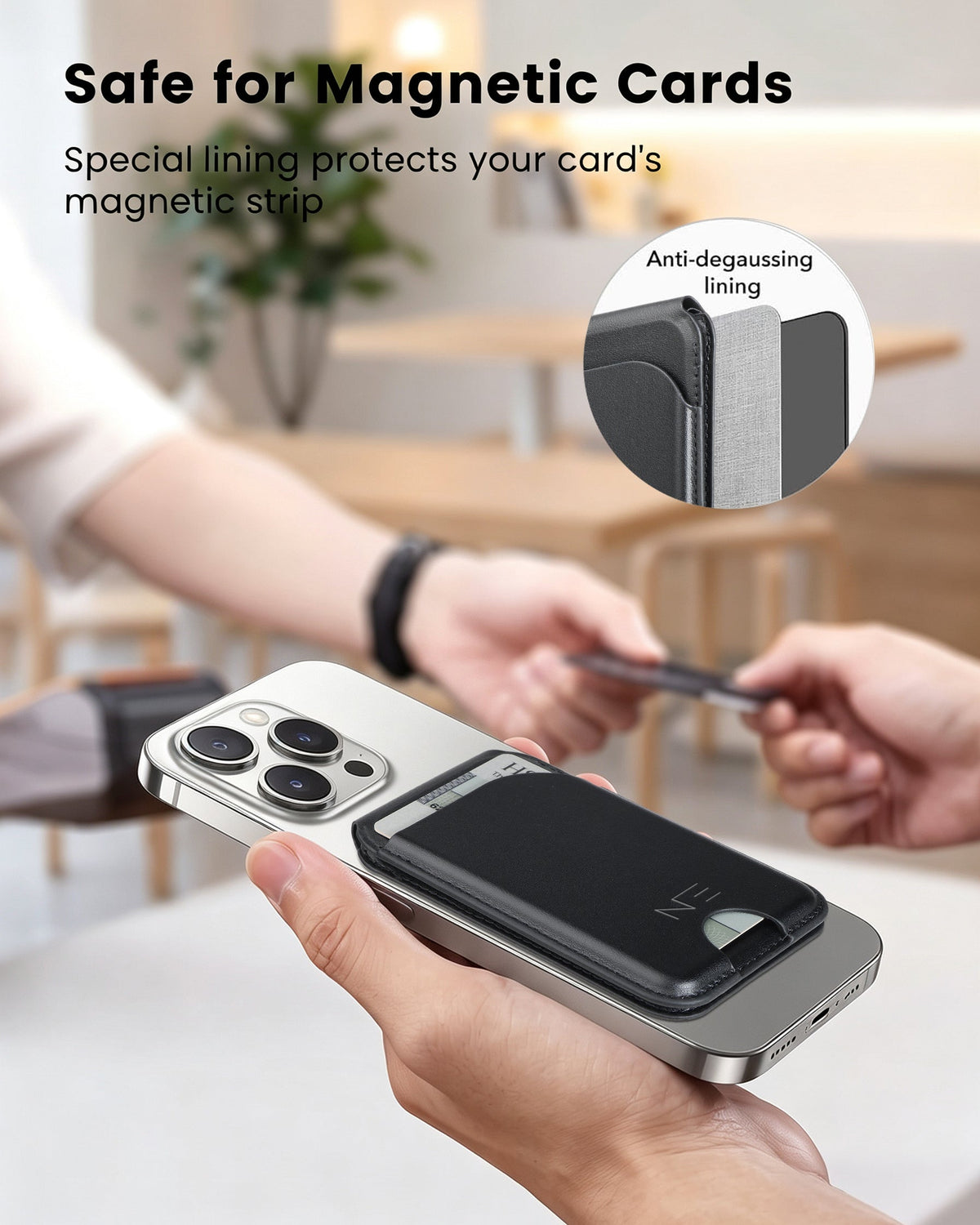 NEOHUBS ECHO MagSafe Wallet Stand Compatible with iPhone 18/17/16/15 Series