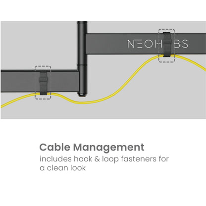 NEOHUBS 37-90" Full Motion TV Wall Mount Bracket VESA Compatible (50kg Max)
