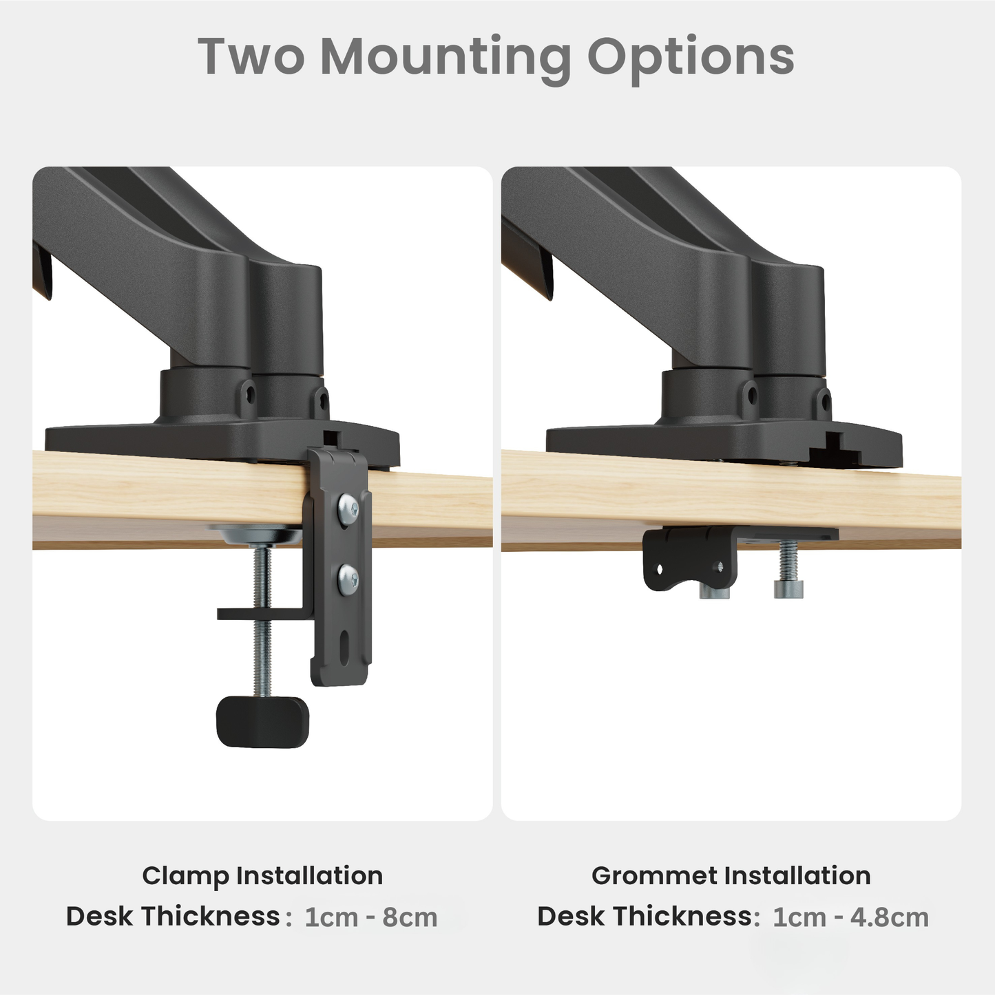 Core Dual Monitor Arm Mount Adjustable Vesa Desktop Stand