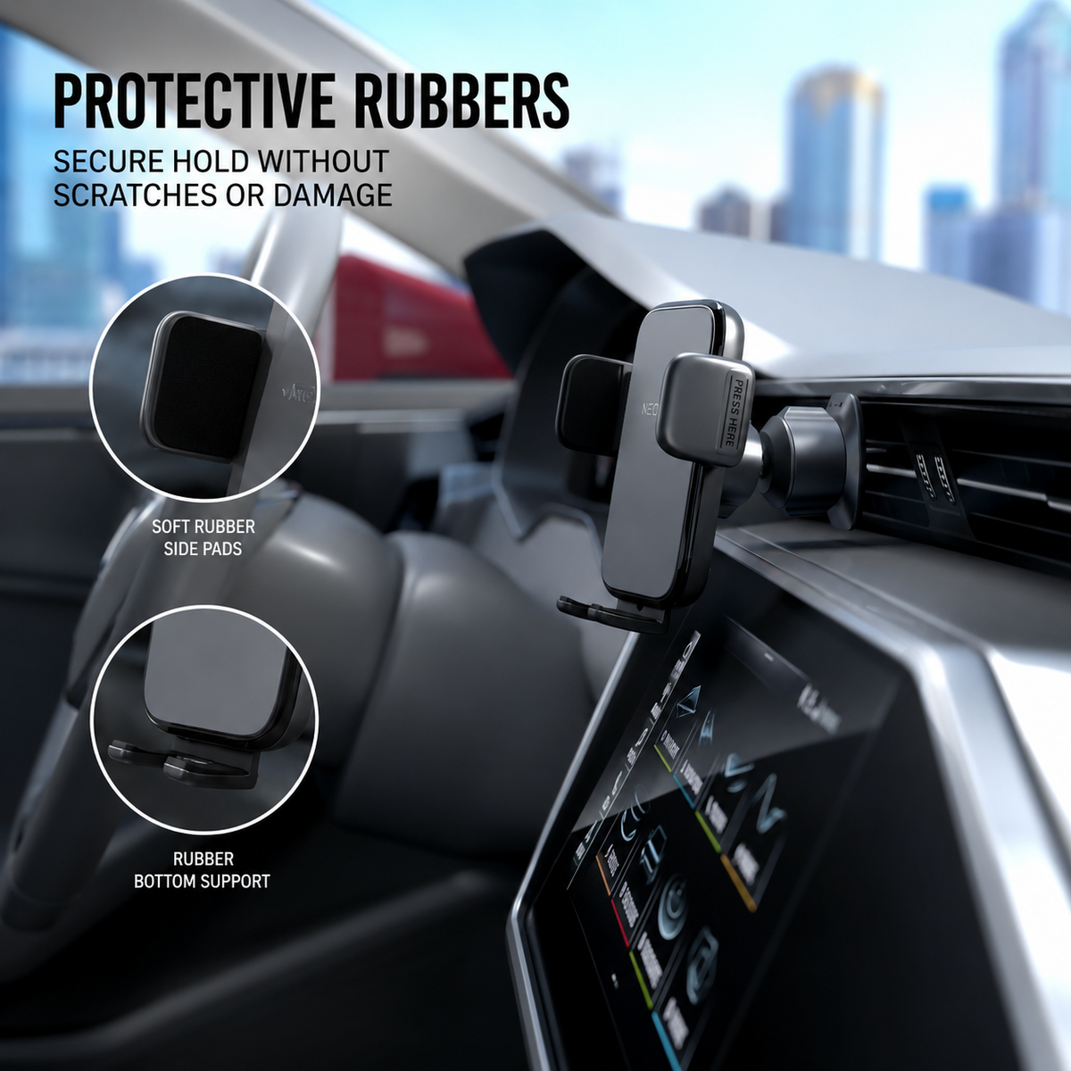 NEOHUBS AXIS Adjustable Air Vent Car Phone Holder Mount