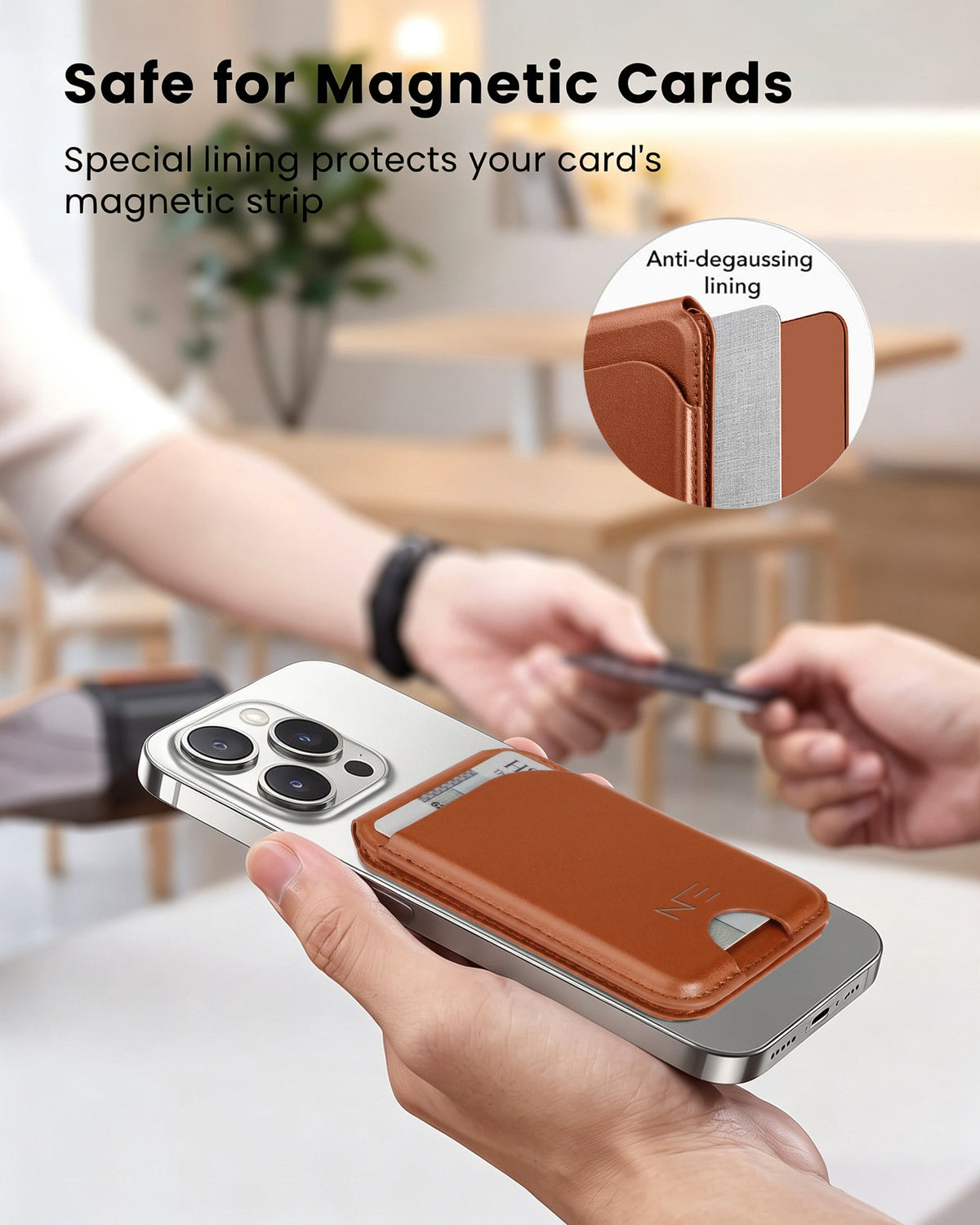 NEOHUBS ECHO MagSafe Wallet Stand Compatible with iPhone 18/17/16/15 Series